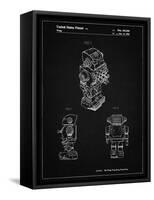 PP790-Vintage Black Dynamic Fighter Toy Robot 1982 Patent Poster-Cole Borders-Framed Stretched Canvas