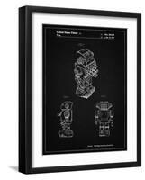 PP790-Vintage Black Dynamic Fighter Toy Robot 1982 Patent Poster-Cole Borders-Framed Giclee Print