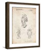 PP790-Vintage Parchment Dynamic Fighter Toy Robot 1982 Patent Poster-Cole Borders-Framed Giclee Print