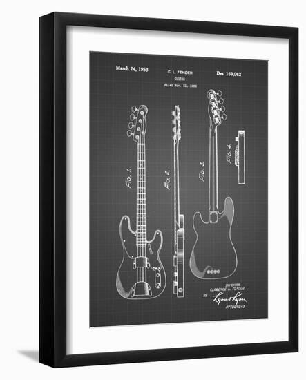 PP8 Black Grid-Borders Cole-Framed Giclee Print