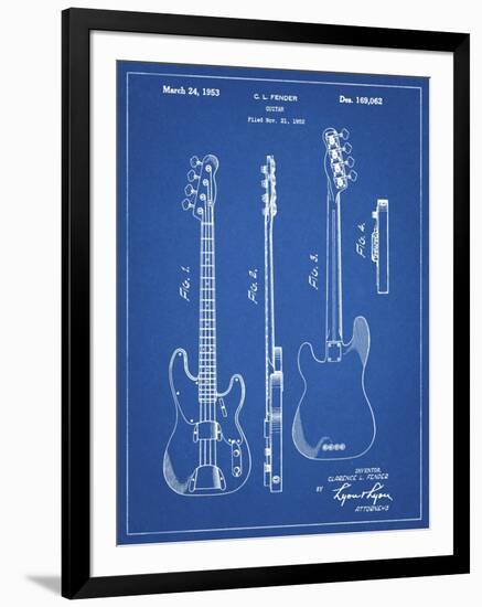 PP8 Blueprint-Borders Cole-Framed Giclee Print