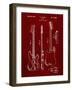 PP8 Burgundy-Borders Cole-Framed Giclee Print