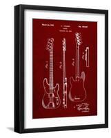 PP8 Burgundy-Borders Cole-Framed Giclee Print