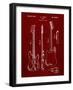 PP8 Burgundy-Borders Cole-Framed Giclee Print