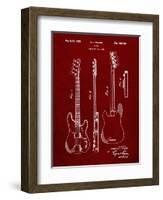 PP8 Burgundy-Borders Cole-Framed Giclee Print