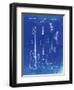 PP8 Faded Blueprint-Borders Cole-Framed Premium Giclee Print