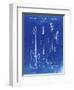 PP8 Faded Blueprint-Borders Cole-Framed Premium Giclee Print