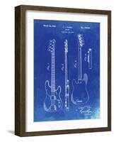 PP8 Faded Blueprint-Borders Cole-Framed Giclee Print