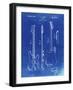 PP8 Faded Blueprint-Borders Cole-Framed Giclee Print