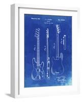 PP8 Faded Blueprint-Borders Cole-Framed Giclee Print