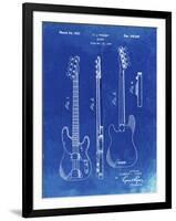 PP8 Faded Blueprint-Borders Cole-Framed Giclee Print