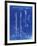 PP8 Faded Blueprint-Borders Cole-Framed Giclee Print