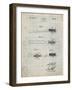 PP815-Antique Grid Parchment First Toothbrush Patent Poster-Cole Borders-Framed Giclee Print