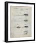 PP815-Antique Grid Parchment First Toothbrush Patent Poster-Cole Borders-Framed Giclee Print