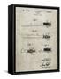 PP815-Sandstone First Toothbrush Patent Poster-Cole Borders-Framed Stretched Canvas