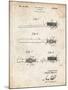 PP815-Vintage Parchment First Toothbrush Patent Poster-Cole Borders-Mounted Giclee Print