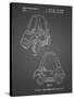 PP816-Black Grid Fisher Price Toy Car Patent Poster-Cole Borders-Stretched Canvas