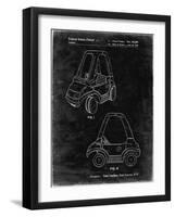 PP816-Black Grunge Fisher Price Toy Car Patent Poster-Cole Borders-Framed Giclee Print