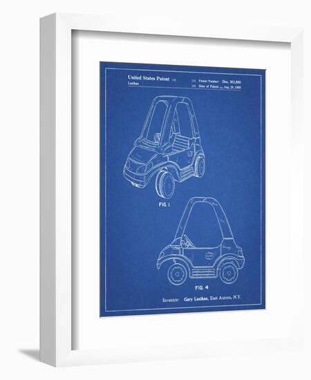 PP816-Blueprint Fisher Price Toy Car Patent Poster-Cole Borders-Framed Giclee Print