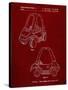 PP816-Burgundy Fisher Price Toy Car Patent Poster-Cole Borders-Stretched Canvas