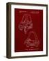 PP816-Burgundy Fisher Price Toy Car Patent Poster-Cole Borders-Framed Giclee Print
