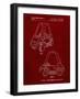 PP816-Burgundy Fisher Price Toy Car Patent Poster-Cole Borders-Framed Giclee Print