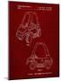 PP816-Burgundy Fisher Price Toy Car Patent Poster-Cole Borders-Mounted Giclee Print