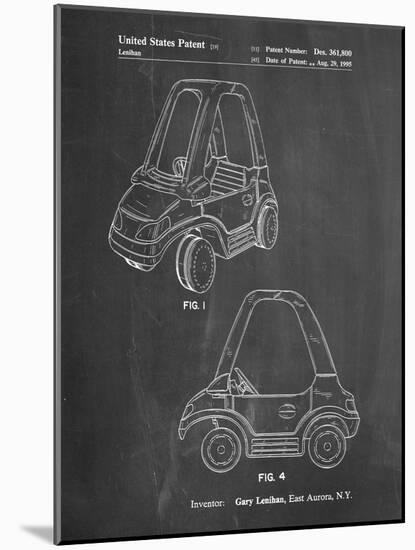 PP816-Chalkboard Fisher Price Toy Car Patent Poster-Cole Borders-Mounted Giclee Print