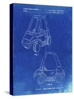 PP816-Faded Blueprint Fisher Price Toy Car Patent Poster-Cole Borders-Stretched Canvas