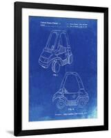 PP816-Faded Blueprint Fisher Price Toy Car Patent Poster-Cole Borders-Framed Giclee Print