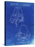 PP816-Faded Blueprint Fisher Price Toy Car Patent Poster-Cole Borders-Stretched Canvas