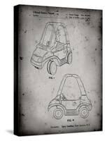 PP816-Faded Grey Fisher Price Toy Car Patent Poster-Cole Borders-Stretched Canvas