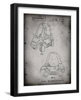 PP816-Faded Grey Fisher Price Toy Car Patent Poster-Cole Borders-Framed Giclee Print