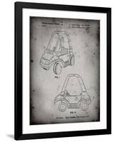 PP816-Faded Grey Fisher Price Toy Car Patent Poster-Cole Borders-Framed Giclee Print