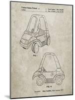 PP816-Sandstone Fisher Price Toy Car Patent Poster-Cole Borders-Mounted Giclee Print