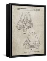 PP816-Sandstone Fisher Price Toy Car Patent Poster-Cole Borders-Framed Stretched Canvas