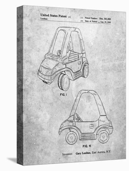 PP816-Slate Fisher Price Toy Car Patent Poster-Cole Borders-Stretched Canvas