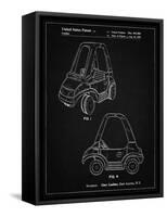 PP816-Vintage Black Fisher Price Toy Car Patent Poster-Cole Borders-Framed Stretched Canvas