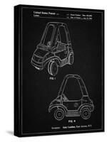PP816-Vintage Black Fisher Price Toy Car Patent Poster-Cole Borders-Stretched Canvas