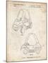 PP816-Vintage Parchment Fisher Price Toy Car Patent Poster-Cole Borders-Mounted Giclee Print