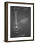 PP818-Black Grid Floyd Rose Guitar Tremolo Patent Poster-Cole Borders-Framed Giclee Print