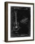 PP818-Black Grunge Floyd Rose Guitar Tremolo Patent Poster-Cole Borders-Framed Giclee Print