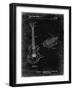 PP818-Black Grunge Floyd Rose Guitar Tremolo Patent Poster-Cole Borders-Framed Giclee Print