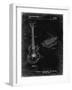 PP818-Black Grunge Floyd Rose Guitar Tremolo Patent Poster-Cole Borders-Framed Giclee Print