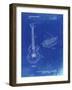 PP818-Faded Blueprint Floyd Rose Guitar Tremolo Patent Poster-Cole Borders-Framed Giclee Print