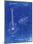 PP818-Faded Blueprint Floyd Rose Guitar Tremolo Patent Poster-Cole Borders-Mounted Giclee Print