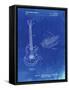 PP818-Faded Blueprint Floyd Rose Guitar Tremolo Patent Poster-Cole Borders-Framed Stretched Canvas