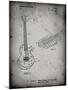 PP818-Faded Grey Floyd Rose Guitar Tremolo Patent Poster-Cole Borders-Mounted Giclee Print