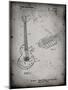 PP818-Faded Grey Floyd Rose Guitar Tremolo Patent Poster-Cole Borders-Mounted Giclee Print