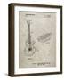 PP818-Sandstone Floyd Rose Guitar Tremolo Patent Poster-Cole Borders-Framed Giclee Print